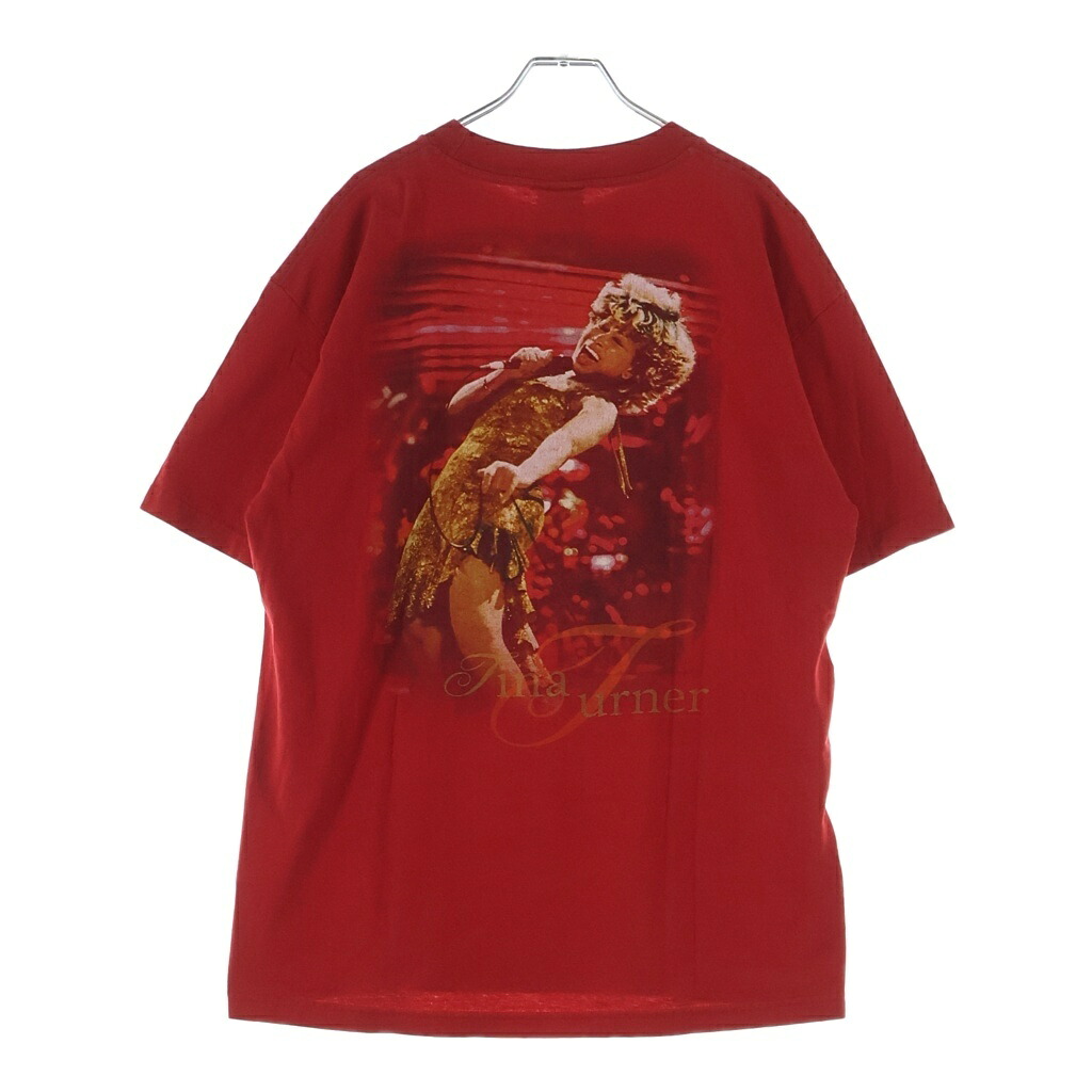 VINTAGE(ヴィンテージ) サイズ:L 00S Tina Turner Concert Merch T-shirt ティナターナー giantタグ 2000コピーライト コンサート マーチ 両面プリント クルーネック半袖Tシャツカットソー【中古】【程度A】【カラーレッド】【取扱店舗BRING札幌店】｜ブランド買取・販売　BRING