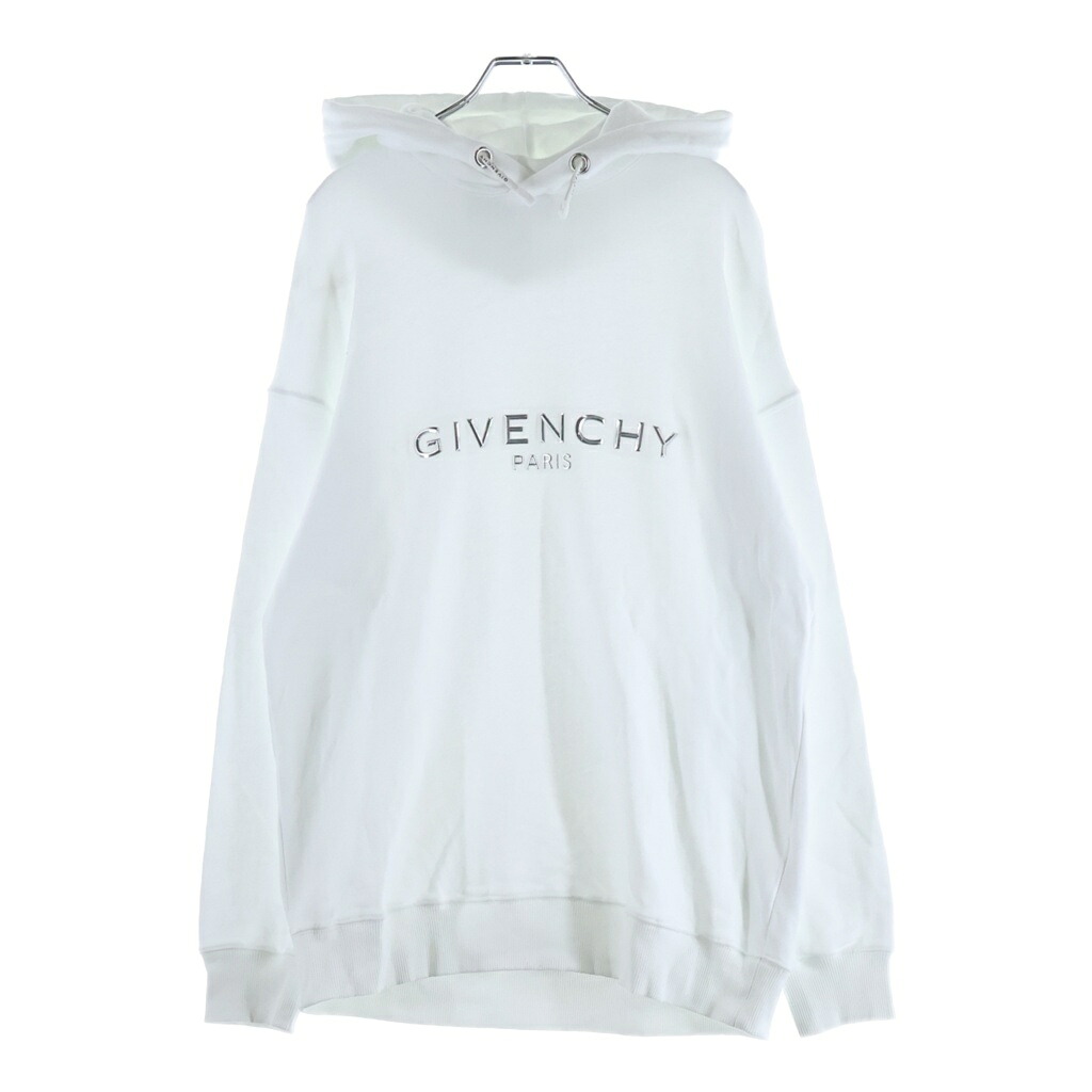 GIVENCHY(ジバンシィ) サイズ:S メタルロゴ パーカー フーディー ホワイト BMJ06R30AF【中古】【程度B】【カラーホワイト】【取扱店舗新宿】｜ブランド買取・販売　BRING 20,798円