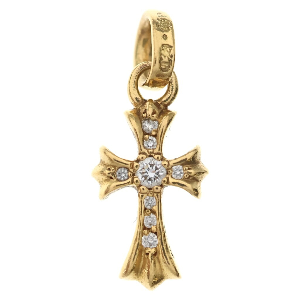 CHROME HEARTS(クロムハーツ) 22K CRS BBYFAT P/DIA ベイビーファットクロス PAVEダイヤ ペンダントトップ ゴールド BCA035【中古】【程度B】【カラーゴールド】【取扱店舗BRING京都河原町店】|ブランド買取・販売 BRING