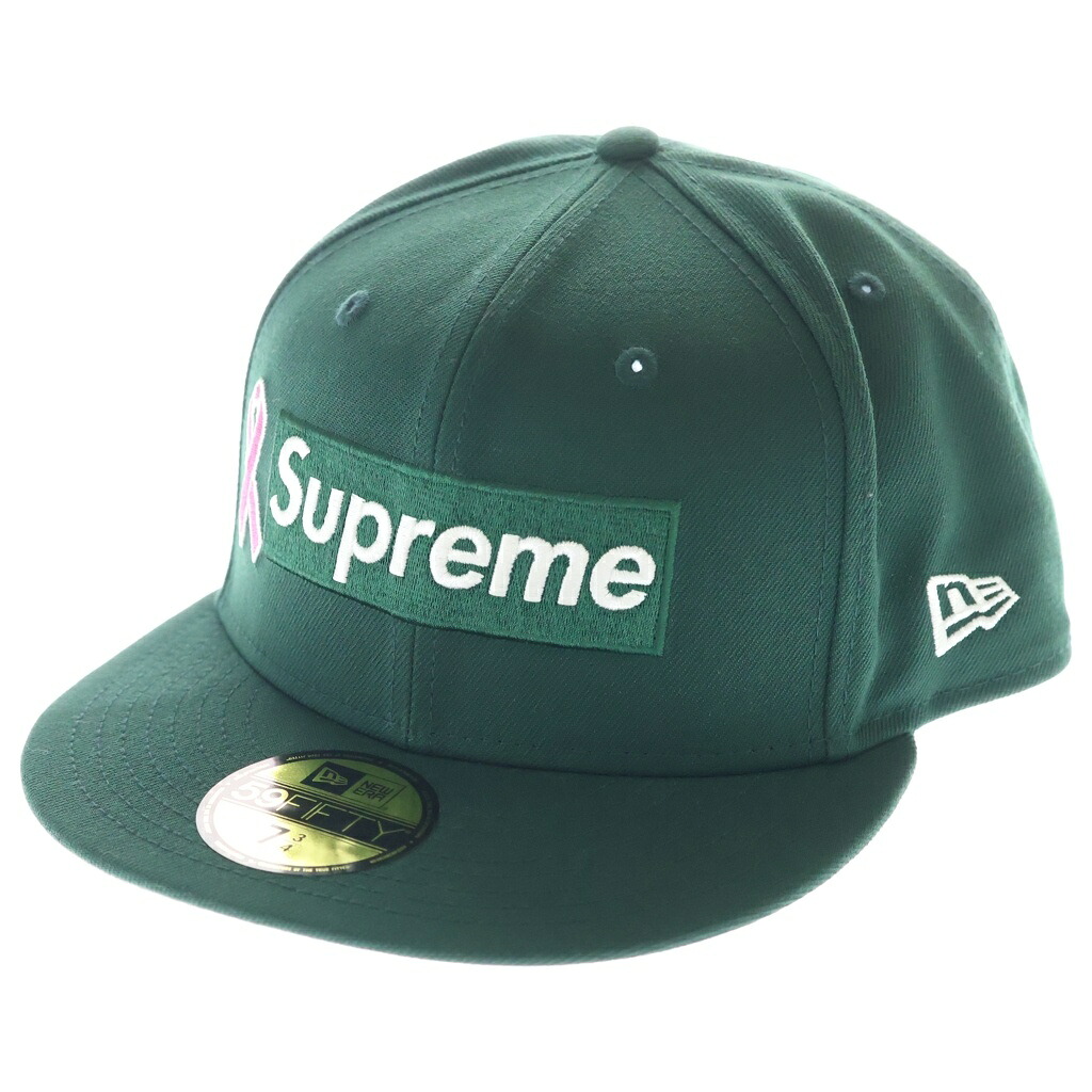SUPREME(シュプリーム) サイズ:7 3/4 25AW Breast Cancer Awareness Box Logo ブレスト キャンサー アウェアネス ボックス ロゴ ベースボールキャップ 帽子 グリーン【中古】【程度A】【カラーグリーン】【取扱店舗BRING横浜ビブレ店】｜ブランド買取・販売　BRING