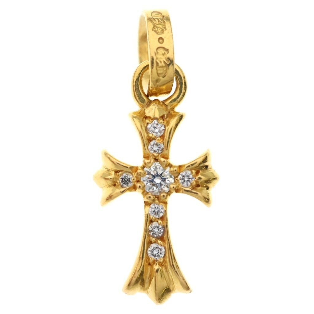 CHROME HEARTS(クロムハーツ) 22K CRS BBYFAT P/DIA ベイビーファットクロス PAVEダイヤ ペンダントトップ ゴールド BCA035【中古】【程度B】【カラーゴールド】【取扱店舗OneStyle新宿店】|ブランド買取・販売 BRING