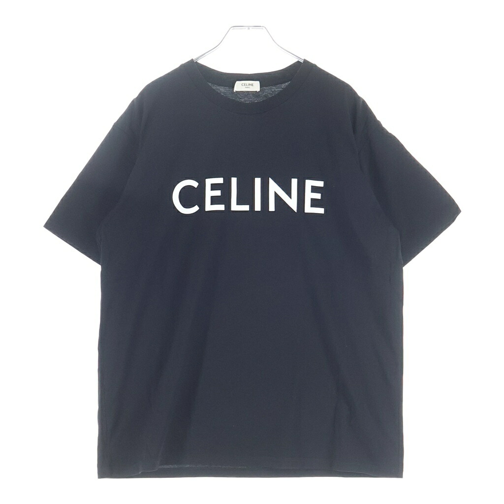 CELINE(セリーヌ) サイズ:M ロゴデザイン ルーズ半袖Tシャツ ブラック 2X764671Q【中古】【程度A】【カラーブラック】【取扱店舗新宿】｜ブランド買取・販売　BRING