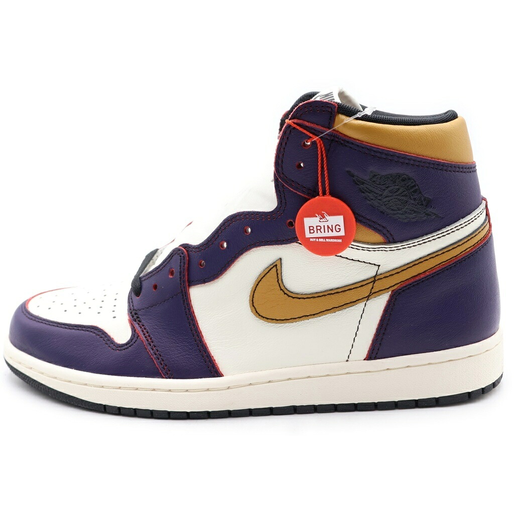 NIKE(ナイキ) サイズ:US10/28.0cm AIR JORDAN 1 HIGH OG DEFIANT LA TO CHICAGO エアジョーダン1 エルエートゥーシカゴ ハイカットスニーカー ホワイト/パープル US10/28.0cm CD6578-507【新古品/中古】【程度S】【カラーホワイト】【取扱店舗BRING KICKS】|ブランド買取・販売 BRING