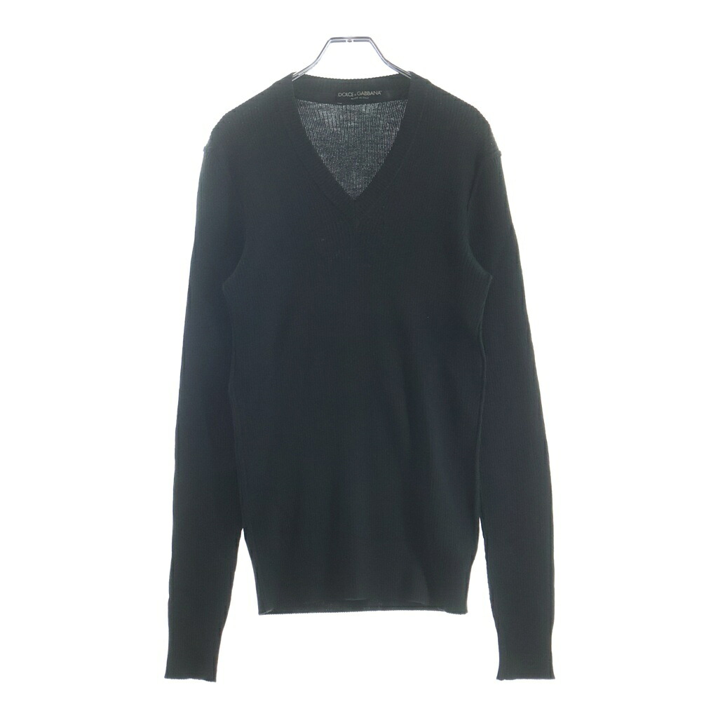 DOLCE & GABBANA(ドルチェアンドガッバーナ) サイズ:50 Vネックウールセーター ダークグレー #50【中古】【程度B】【カラーグレー】【オンライン限定商品】｜ブランド買取・販売　BRING