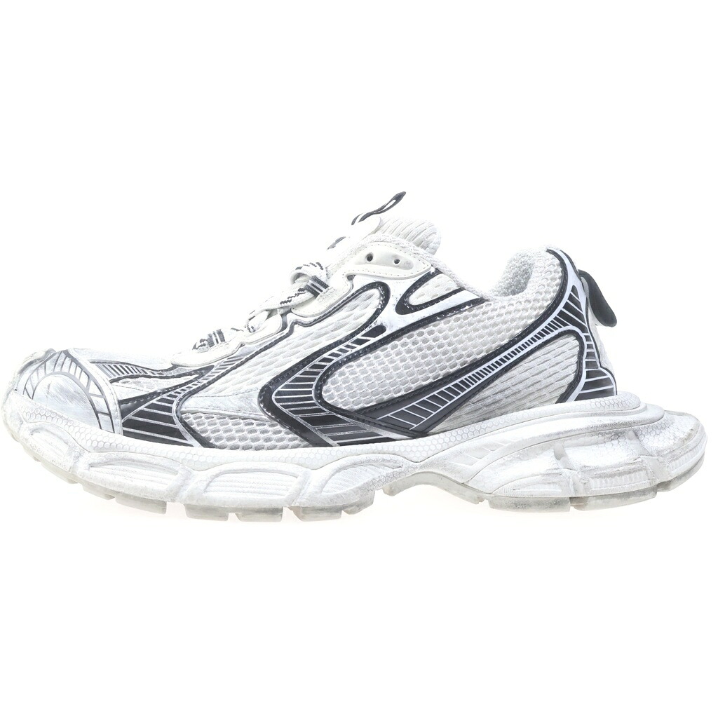 BALENCIAGA(バレンシアガ) サイズ:44 3XL ユーズド加工 メッシュスニーカー シューズ グレー 734734【中古】【程度B】【カラーグレー】【取扱店舗BRING渋谷ANNEX店】｜ブランド買取・販売　BRING