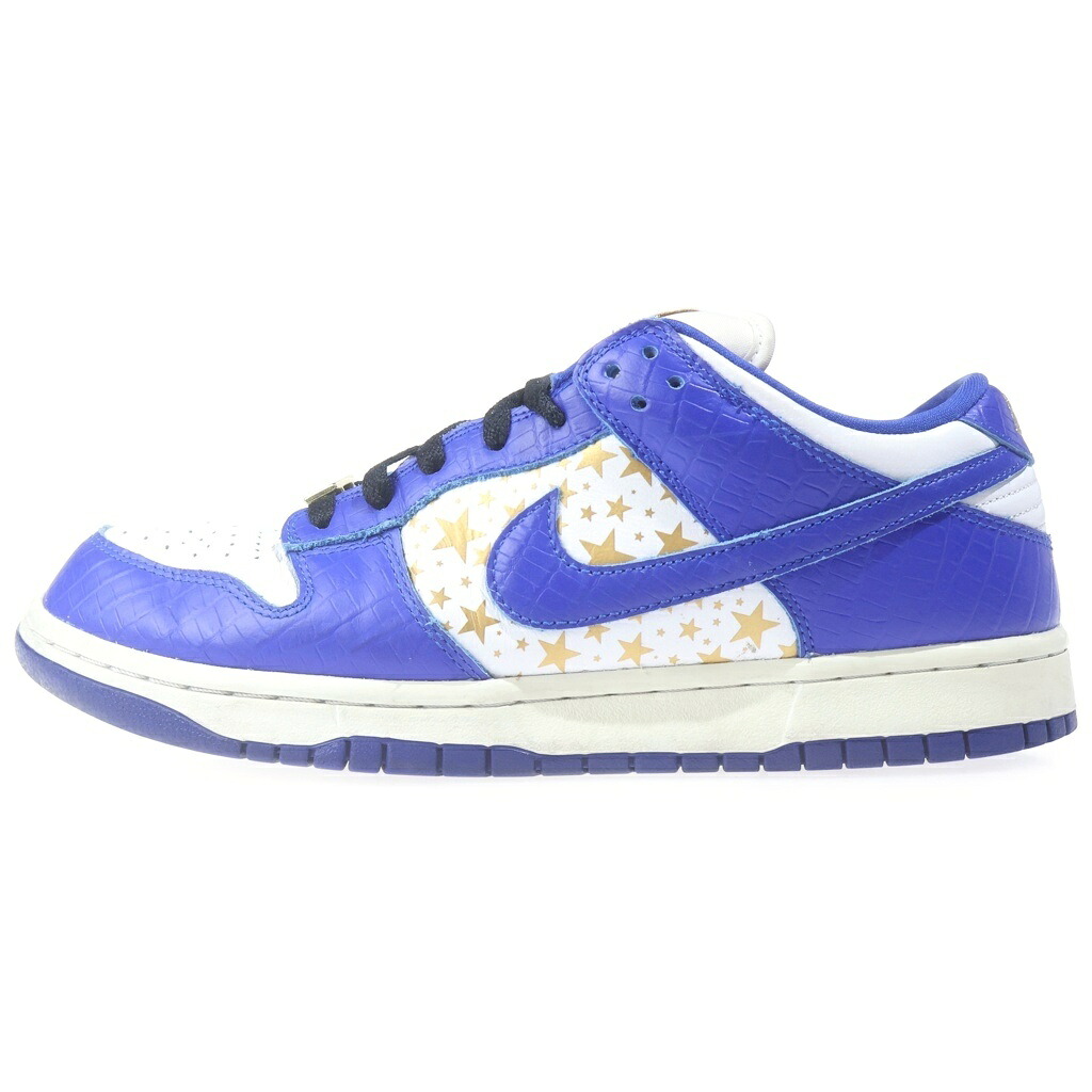 NIKE(ナイキ) サイズ:28.0cm 21SS ×SUPREME DUNK LOW OG シュプリーム ダンク ローカットスニーカー ブルー DH3228-100 US10/28cm【中古】【程度B】【カラーブルー】【オンライン限定商品】|ブランド買取・販売 BRING