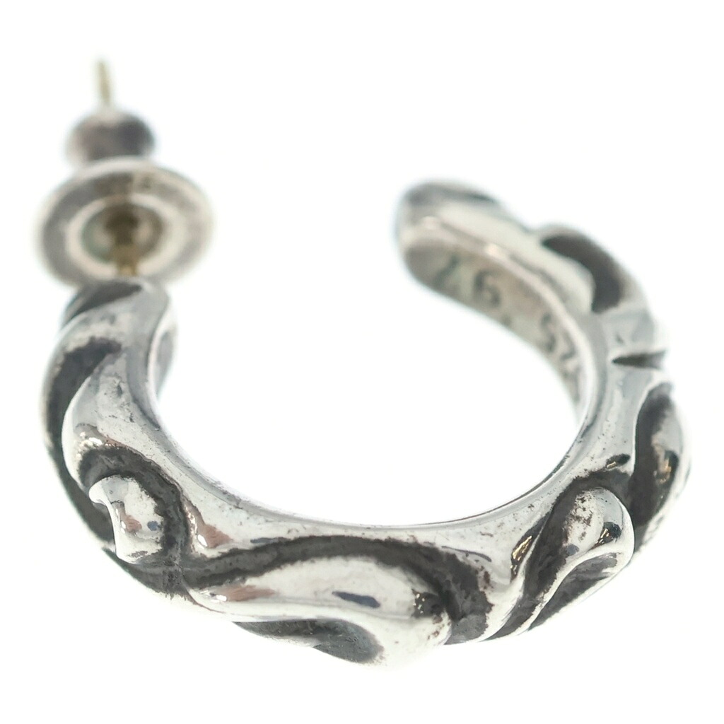 CHROME HEARTS(クロムハーツ) HOOP SCROOL スクロール フープピアス シルバー BCA102【中古】【程度B】【カラーシルバー】【取扱店舗BRING THRIFT CLOSET 幕張店】|ブランド買取・販売 BRING