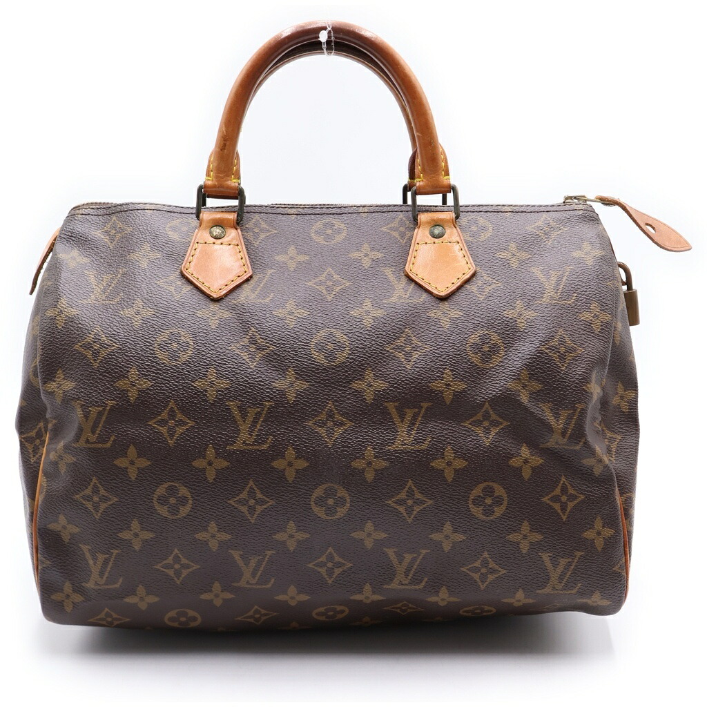 LOUIS VUITTON(ルイヴィトン) サイズ:- モノグラム スピーディ25 ハンドバッグ ボストンバッグ ブラウン レザー&times;PVC M41528 ゴールド金具【中古】【程度B】【カラーブラウン】【取扱店舗BRING札幌店】｜ブランド買取・販売　BRING