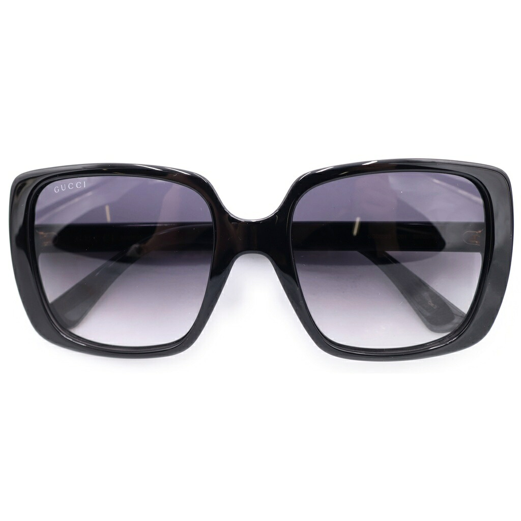 GUCCI(グッチ) サイズ:56□20‐145 GG0632S スクエアフレーム GGロゴテンプル カラーレンズ サングラス メガネ ブラック【新古品/中古】【程度S】【カラーブラック】【取扱店舗新宿】|ブランド買取・販売 BRING