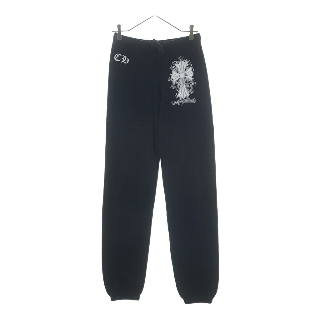 CHROME HEARTS(クロムハーツ) サイズ:XS SWEAT PANTS セメタリークロスプリント スウェットパンツ【中古】【程度A】【カラーブラック】【取扱店舗渋谷】｜ブランド買取・販売　BRING