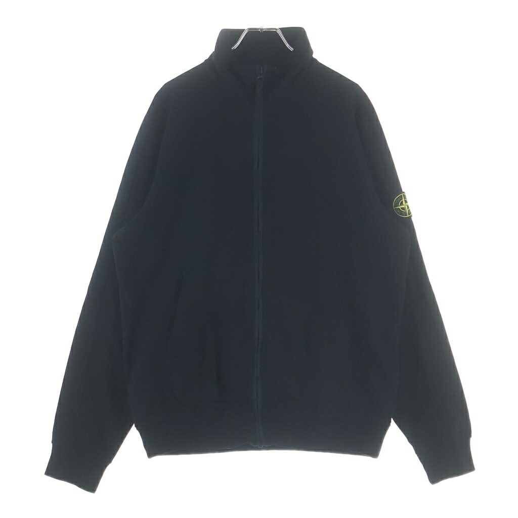 STONE ISLAND(ストーンアイランド) サイズ:L ワッペンロゴ スタンダードカラー スウェット ジップアップ ジャケット ブラック 801564952【中古】【程度B】【カラーブラック】【取扱店舗BRING横浜ビブレ店】｜ブランド買取・販売　BRING