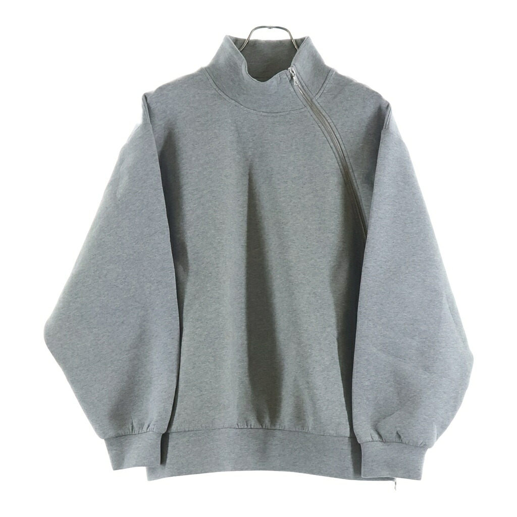 DRIES VAN NOTEN(ドリスヴァンノッテン) サイズ:SMALL HUMY 9622 W.K.SWEATER ラウンドジップ ボンディングスウェットシャツ レディース グレー【中古】【程度B】【カラーグレー】【取扱店舗BRING京都河原町店】|ブランド買取・販売 BRING