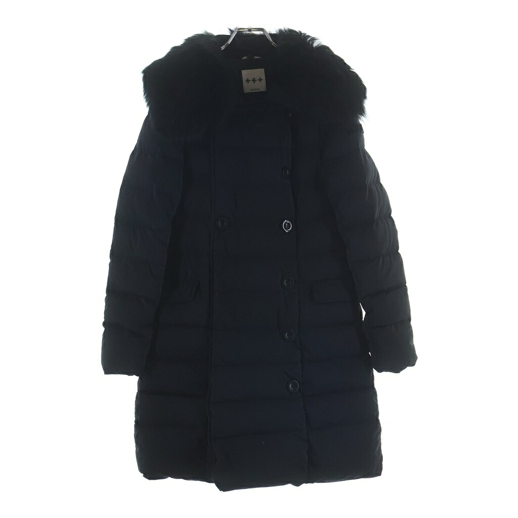TATRAS(タトラス) サイズ:2 14AW MONTECCHIA モンテッキア ファー付き ロングダウンコート ブラック LTA14A4314 レディース【中古】【程度B】【カラーブラック】【オンライン限定商品】|ブランド買取・販売 BRING