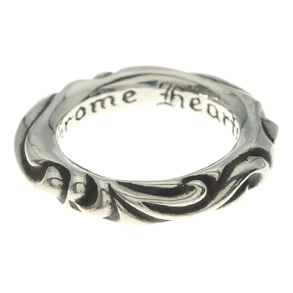 CHROME HEARTS(クロムハーツ) サイズ:11.5号 SCRL BAND スクロールバンド リング シルバー BCA351【中古】【程度B】【カラーシルバー】【取扱店舗BRING京都河原町店】｜ブランド買取・販売　BRING