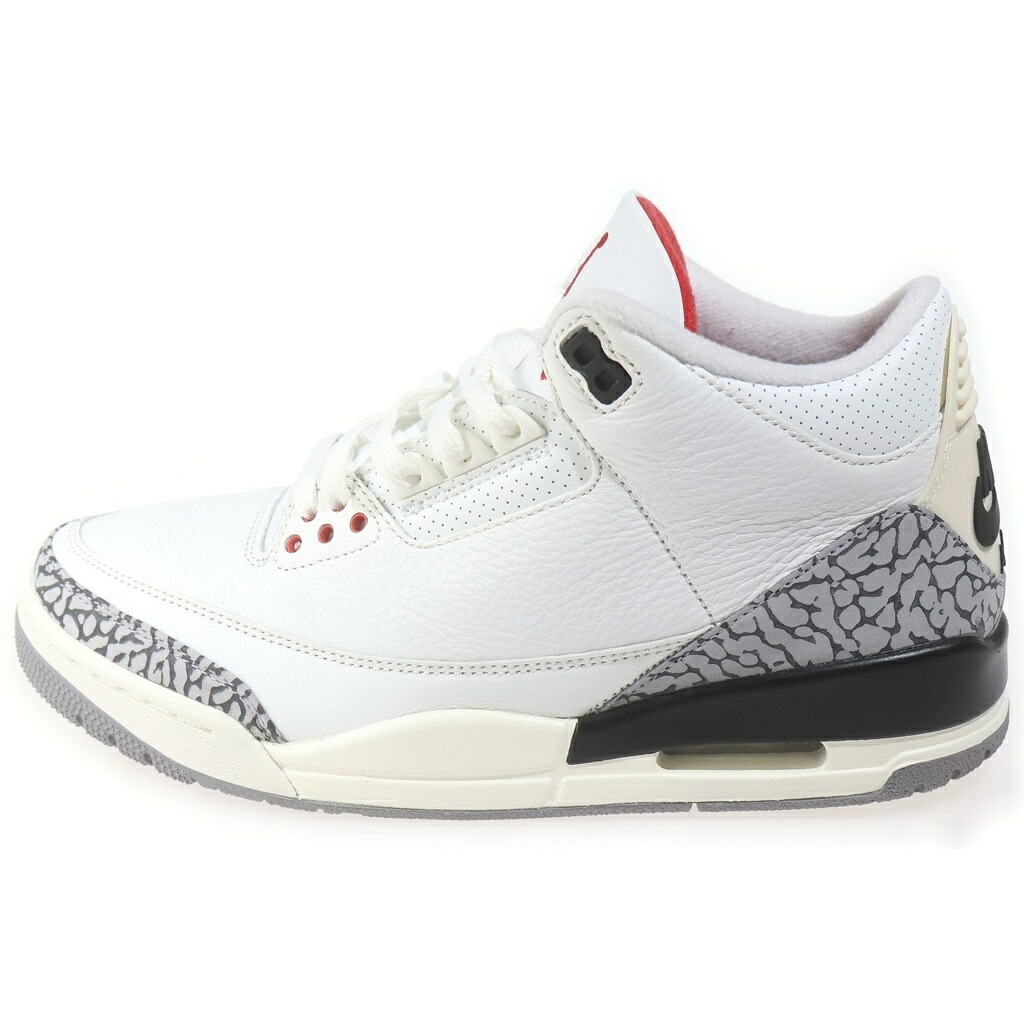 NIKE(ナイキ) サイズ:26.5cm AIR JORDAN3 RETRO WHITE CEMENT REIMAGINED DN3707-100 エアジョーダン3 レトロ ホワイト セメント リイマジンド ハイカットスニーカー ホワイト US8.5/26.5cm【中古】【程度B】【カラーホワイト】【オンライン限定商品】｜ブランド買取・販売　BRING