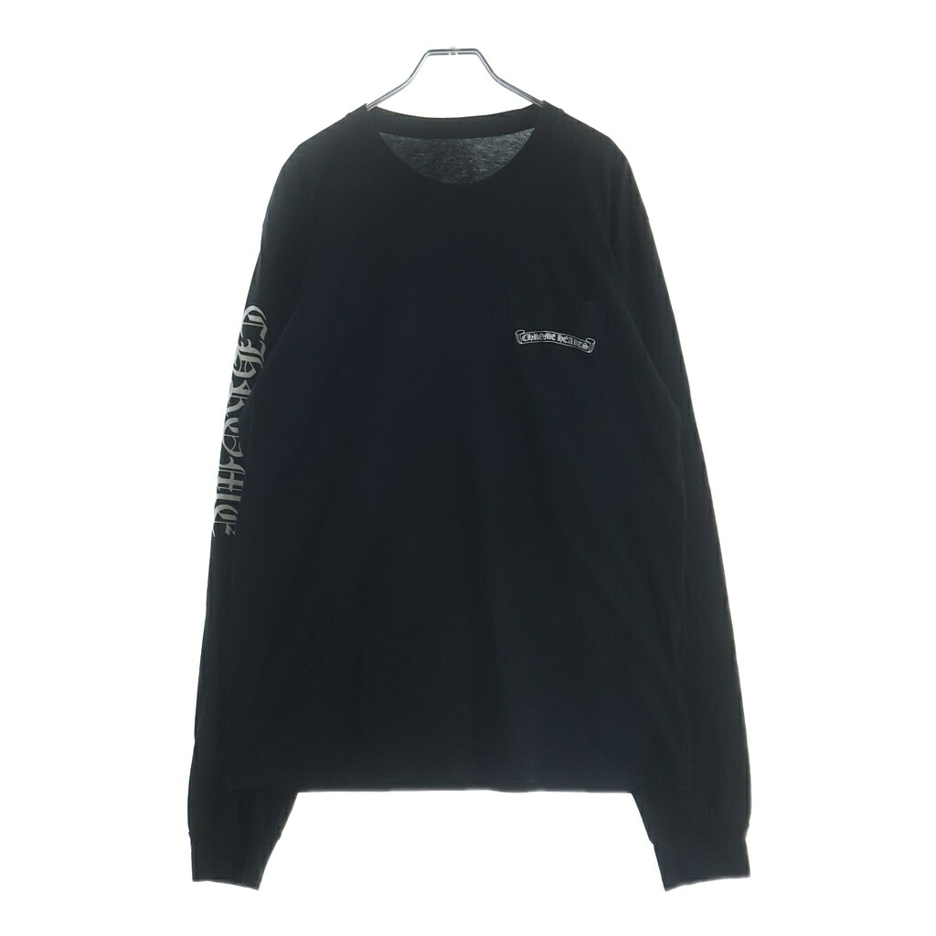 CHROME HEARTS(クロムハーツ) サイズ:L BACK CEMETERY CROSS PRINT L/S TEE バックセメタリークロスプリント長袖Tシャツ ブラック【中古】【程度A】【カラーブラック】【取扱店舗BRING心斎橋店】｜ブランド買取・販売　BRING