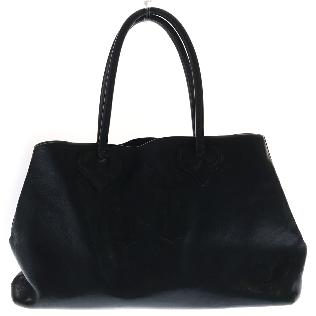CHROME HEARTS(クロムハーツ) TOTE W SNP 3CEME 3セメタリートート レザートートバッグ【中古】【程度B】【カラーブラック】【取扱店舗OneStyle新宿店】|ブランド買取・販売 BRING