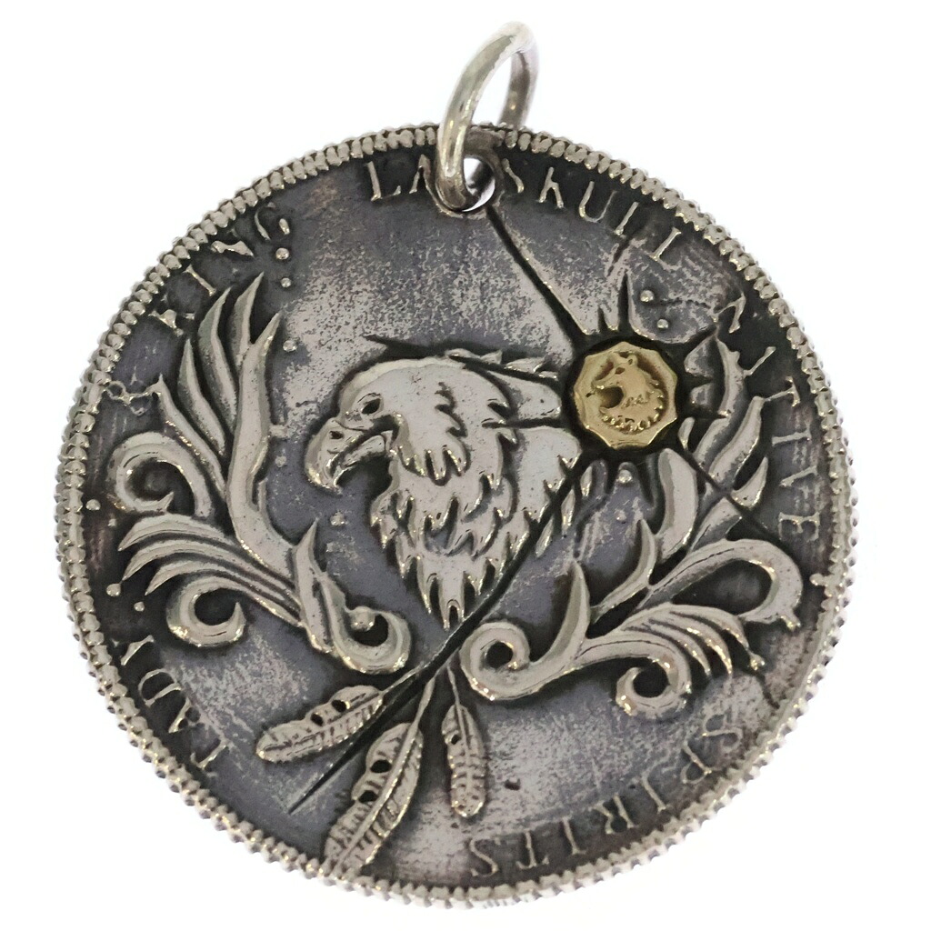 TADY & KING(タディアンドキング) COIN TOP イーグル スカル コインペンダントトップ シルバー【中古】【程度B】【カラーシルバー】【オンライン限定商品】|ブランド買取・販売 BRING