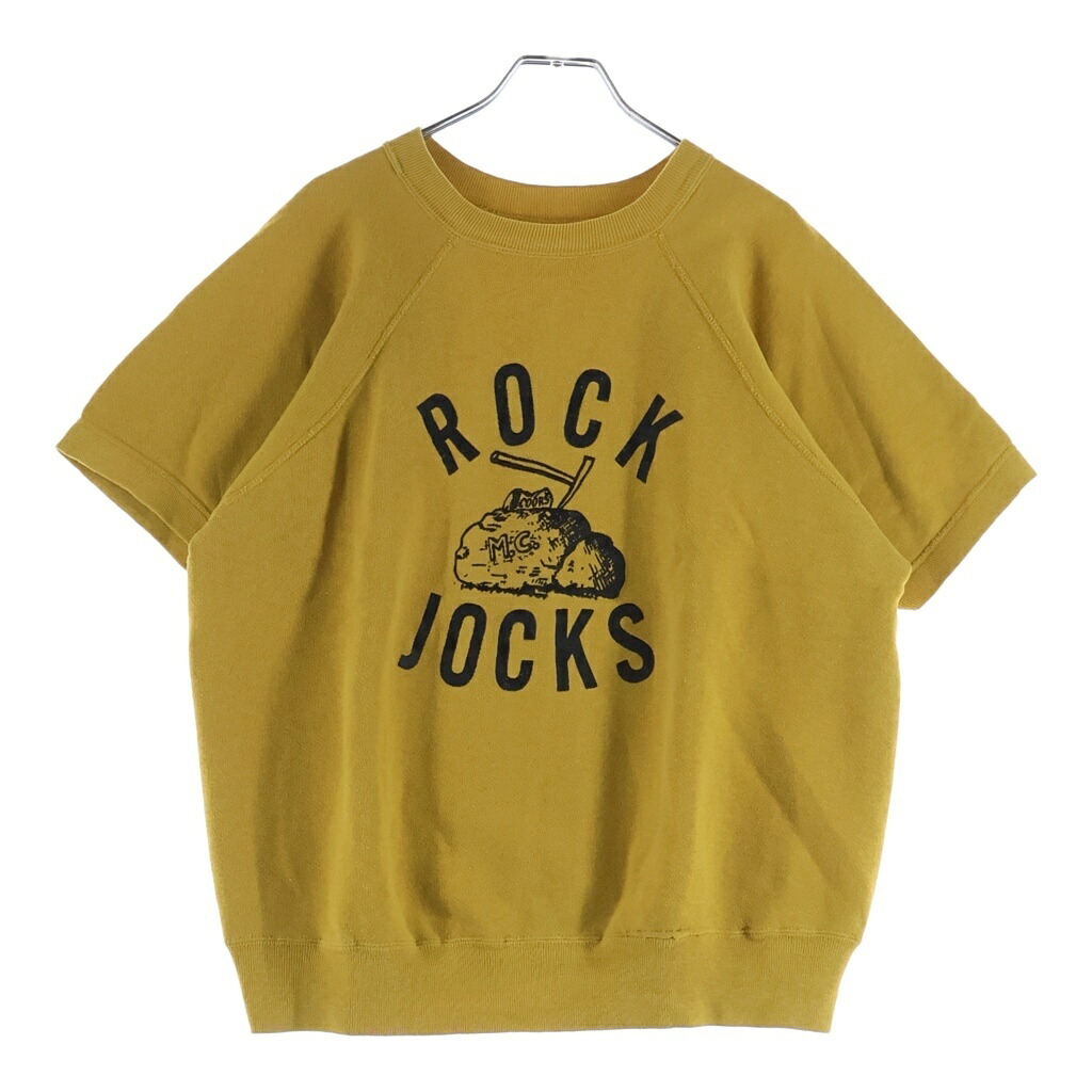 VINTAGE(ヴィンテージ) 60-70S ROCK JOCKS S/S SWEAT ラバープリント ラグラン 半袖スウェット マスタードイエロー【中古】【程度B】【カラーイエロー】【オンライン限定商品】|ブランド買取・販売 BRING