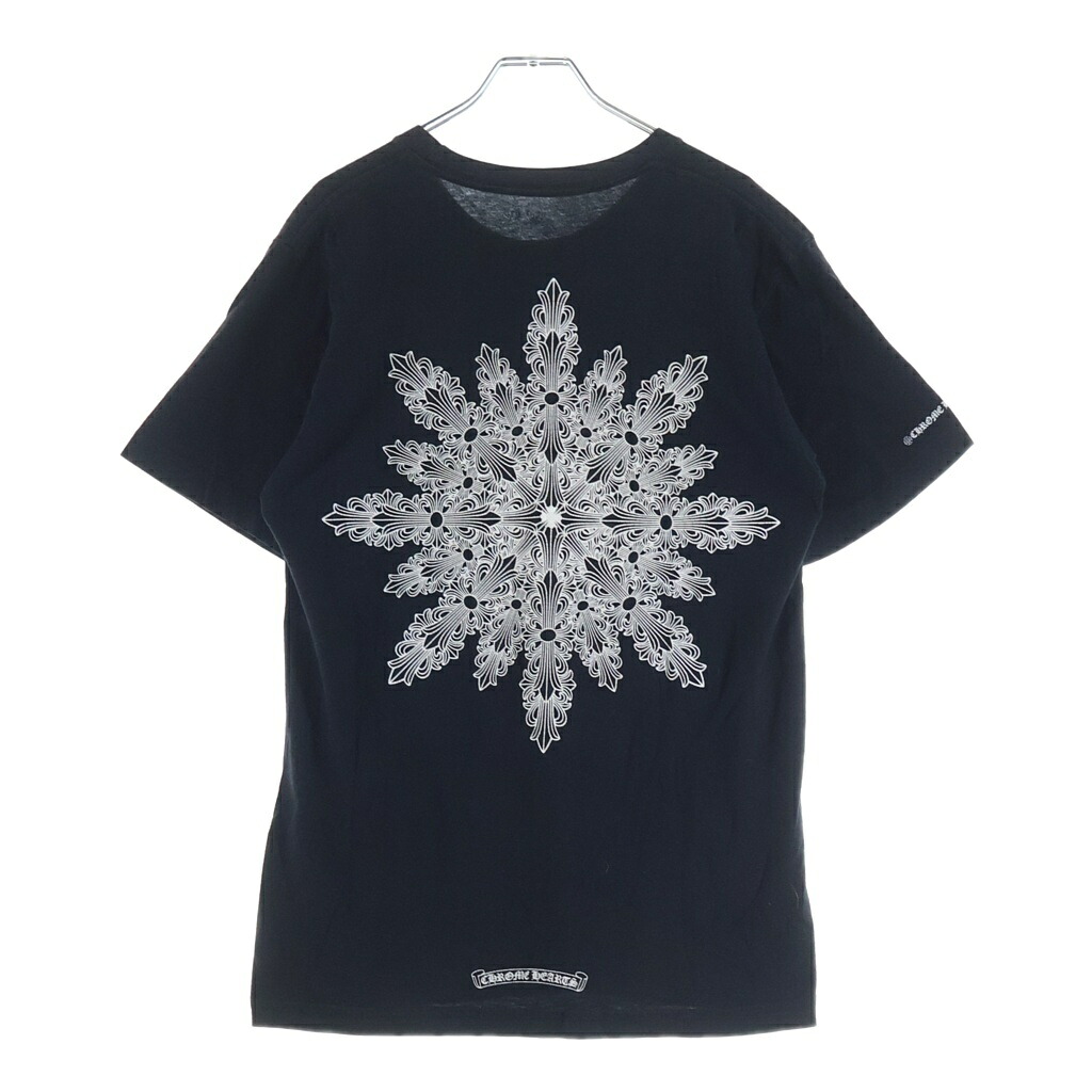 CHROME HEARTS(クロムハーツ) サイズ:M バックフローラルプリント 半袖Tシャツカットソー ブラック【中古】【程度B】【カラーブラック】【取扱店舗BRINGアメリカ村店】|ブランド買取・販売 BRING