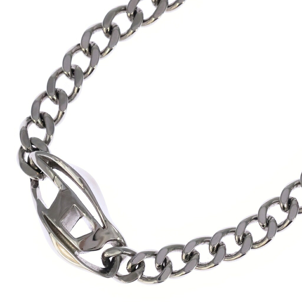 DIESEL(ディーゼル) Dロゴ 喜平チェーンネックレス シルバー【中古】【程度B】【カラーシルバー】【オンライン限定商品】|ブランド買取・販売 BRING