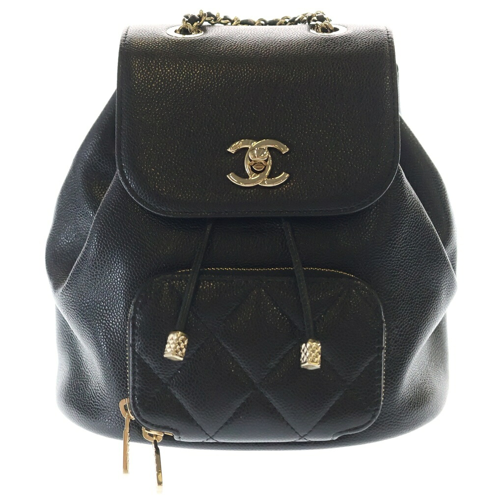 CHANEL(シャネル) マトラッセ リュックサック バックパック ミニバッグ ブラック キャビアスキン AS3530 ゴールド金具【中古】【程度A】【カラーブラック】【取扱店舗BRING心斎橋店】|ブランド買取・販売 BRING