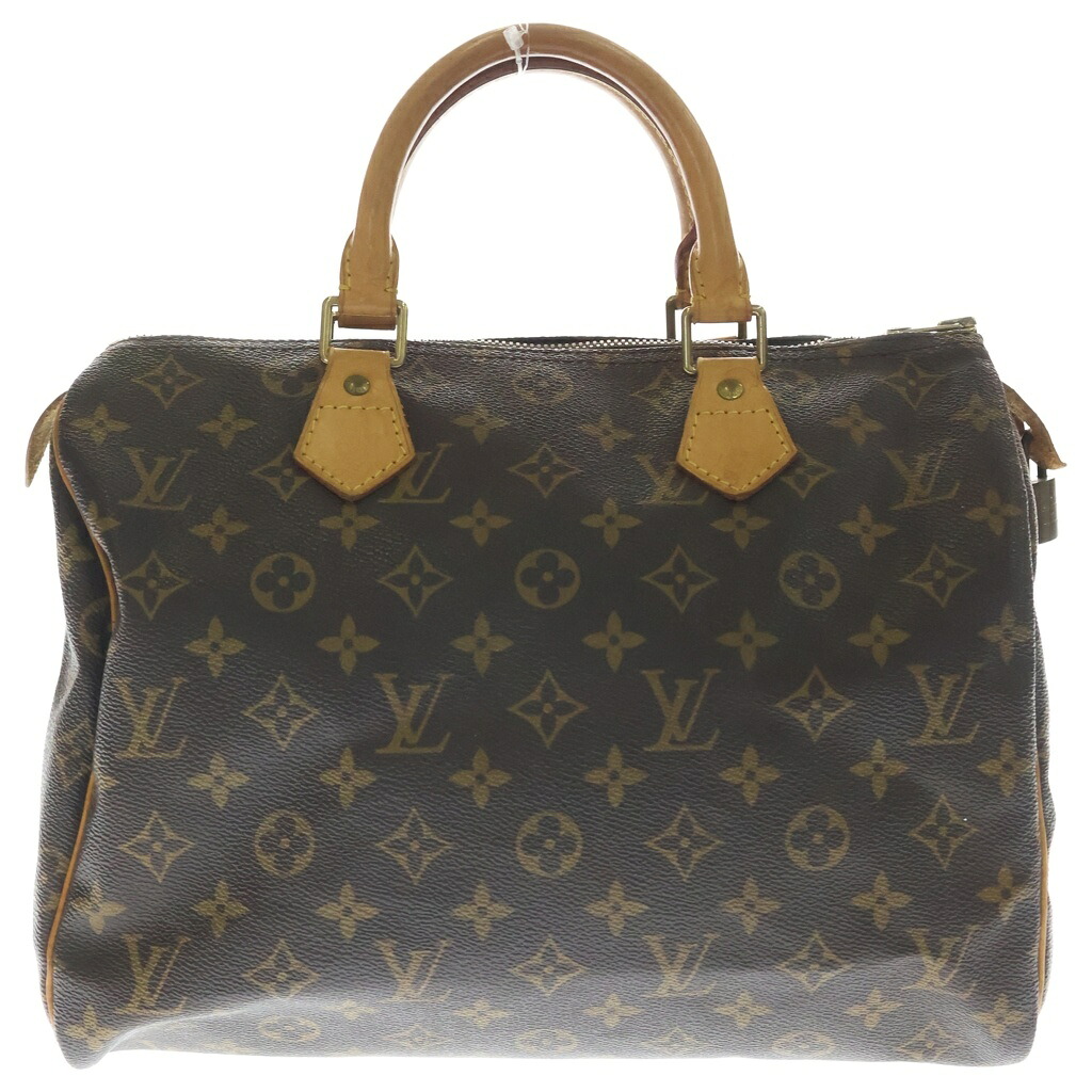 LOUIS VUITTON(ルイヴィトン) モノグラム スピーディ30 ハンドバッグ ボストンバッグ ブラウン PVC×レザー M41526 ゴールド金具【中古】【程度B】【カラーブラウン】|ブランド買取・販売 BRING