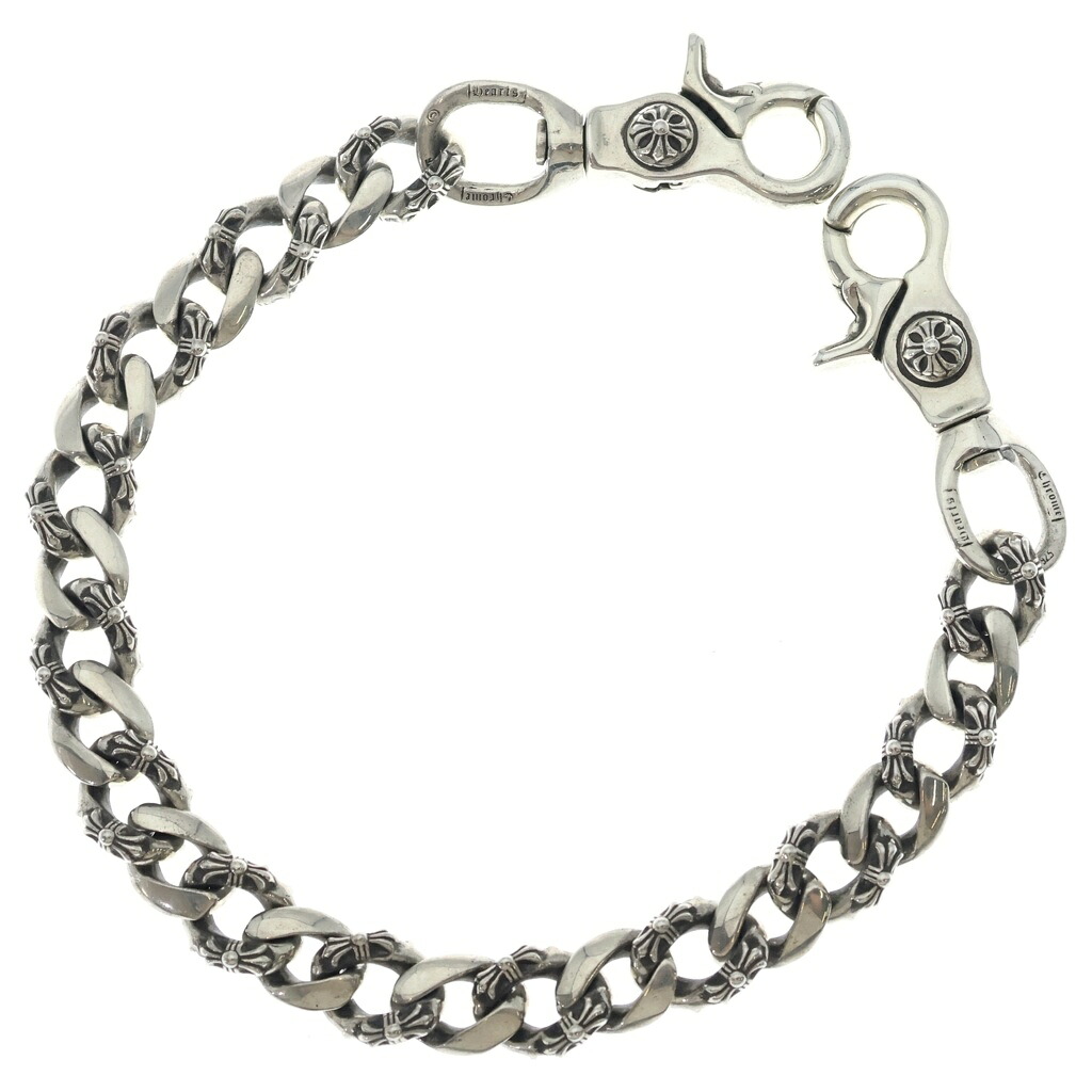 CHROME HEARTS(クロムハーツ) サイズ:ショート FANCY SHORT-T/2クリップショートファンシー ウォレットチェーン シルバー BCA077【中古】【程度B】【カラーシルバー】【取扱店舗BRING京都河原町店】｜ブランド買取・販売　BRING