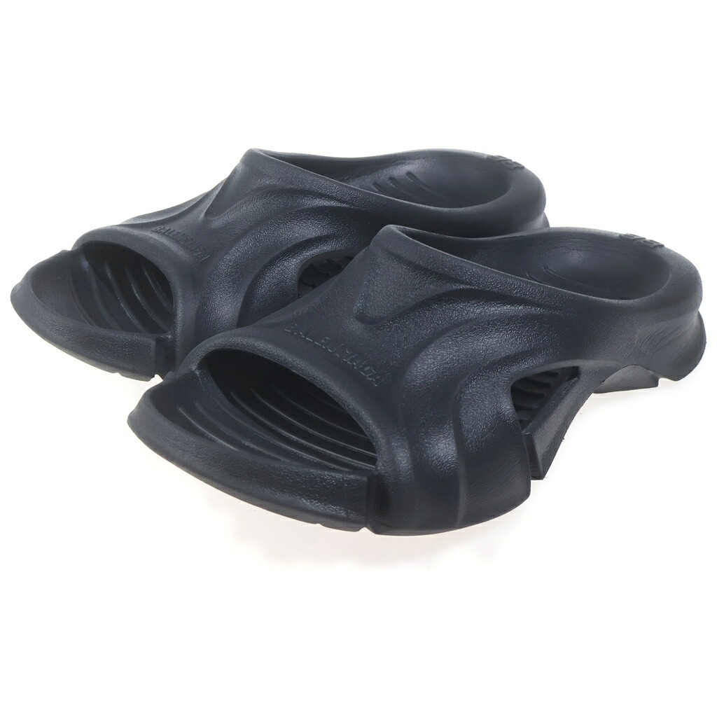 BALENCIAGA(バレンシアガ) サイズ:40 Molded Slide Sandals モールドスライドサンダル ブラック 40【中古】【程度B】【カラーブラック】【取扱店舗BRING渋谷ANNEX店】｜ブランド買取・販売　BRING 12,593円