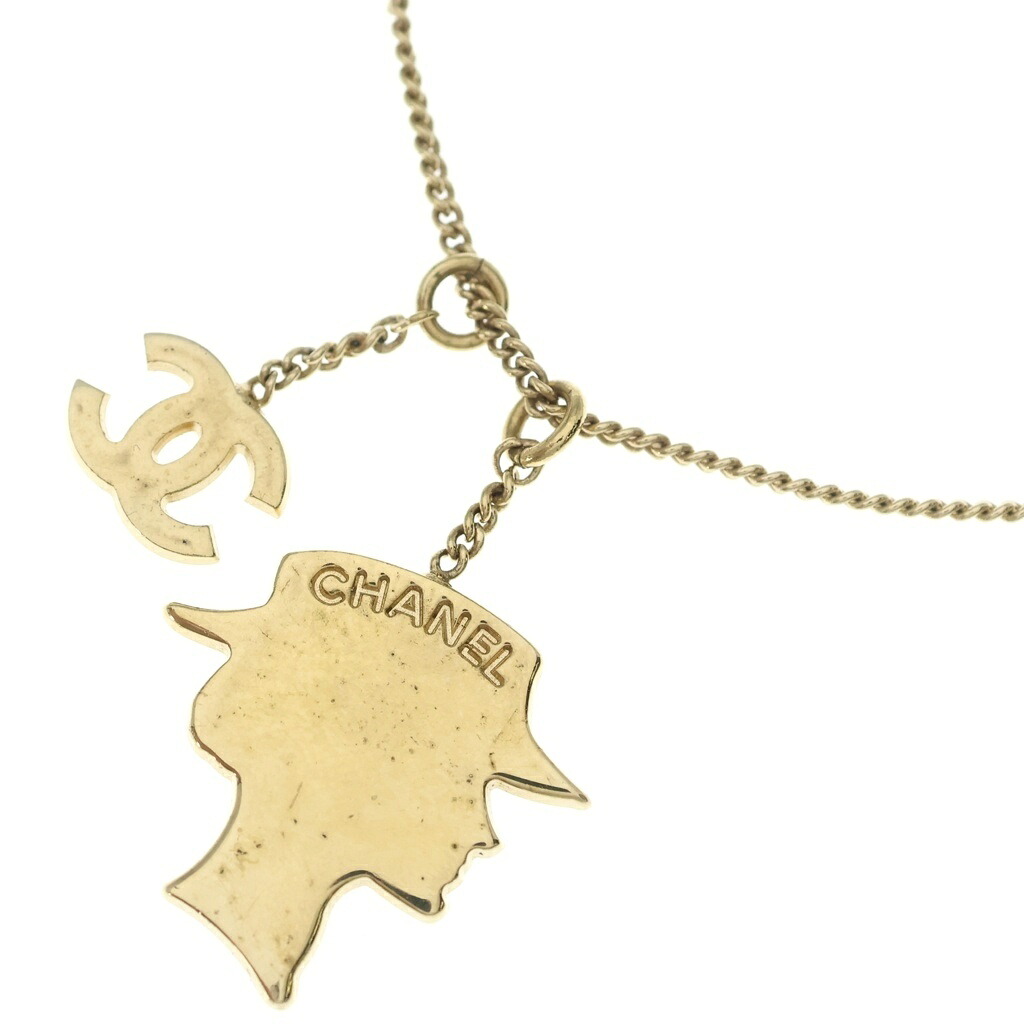 CHANEL(シャネル) マドモアゼル ココマーク ロゴ ネックレス ゴールド 02A【中古】【程度B】【カラーゴールド】【取扱店舗BRING心斎橋店】｜ブランド買取・販売　BRING