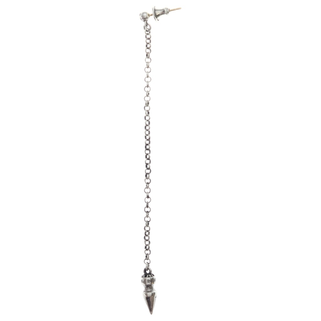 CHROME HEARTS(クロムハーツ) CHAIN SPIKE DROP チェーンスパイク ドロップピアス シルバー【中古】【程度B】【カラーシルバー】【取扱店舗OneStyle新宿店】｜ブランド買取・販売　BRING