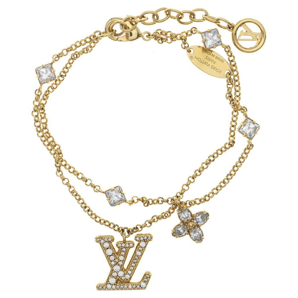 LOUIS VUITTON(ルイヴィトン) ブレスレット レディ ラインストーン ゴールド M1582A【中古】【程度B】【カラーゴールド】【取扱店舗BRING心斎橋店】｜ブランド買取・販売　BRING