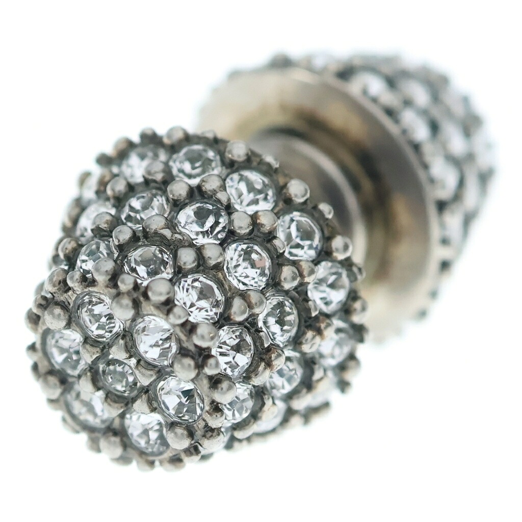BALENCIAGA(バレンシアガ) Cagole Stud ラインストーン ピアス シルバー【中古】【程度A】【カラーシルバー】【取扱店舗BRING渋谷ANNEX店】｜ブランド買取・販売　BRING