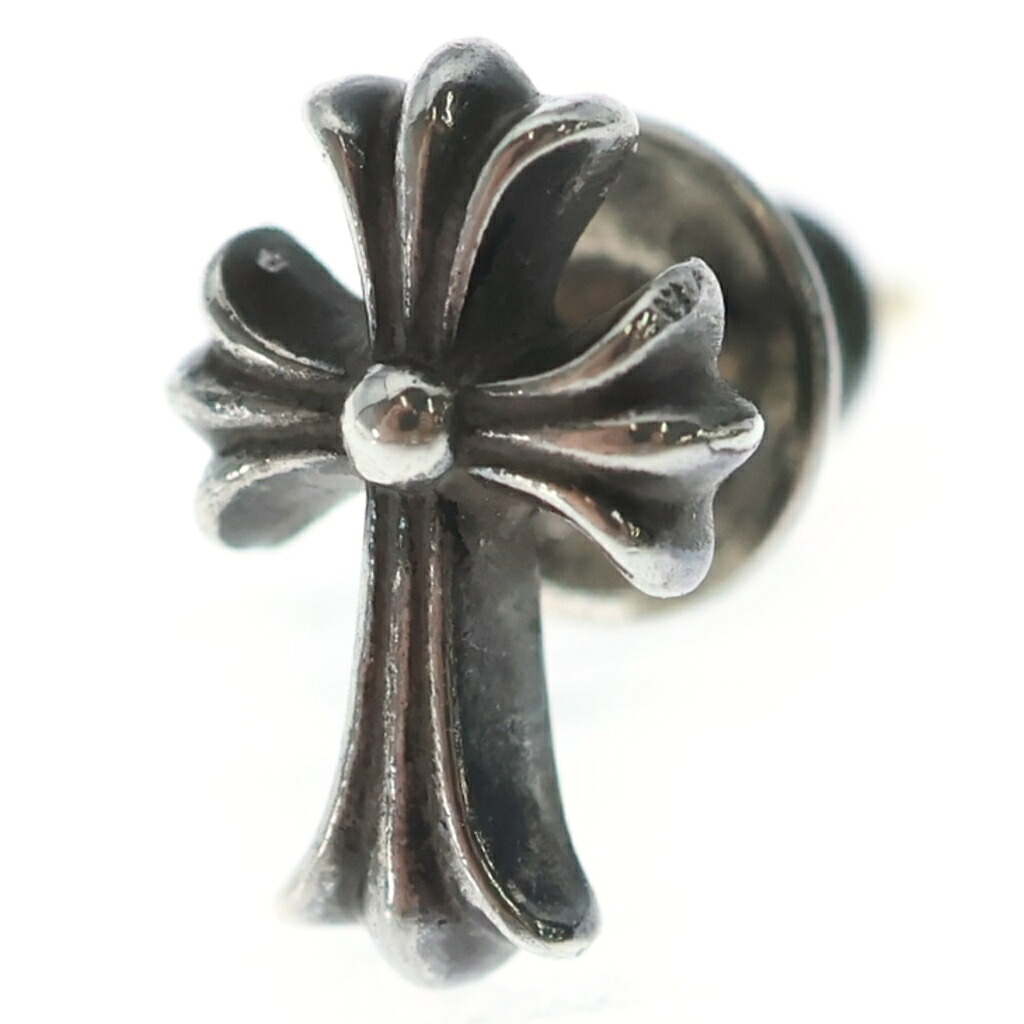 CHROME HEARTS(クロムハーツ) No2 CH CRS CHクロス スタッズピアス シルバー BCA407【中古】【程度B】【カラーシルバー】【取扱店舗BRINGアメリカ村店】｜ブランド買取・販売　BRING
