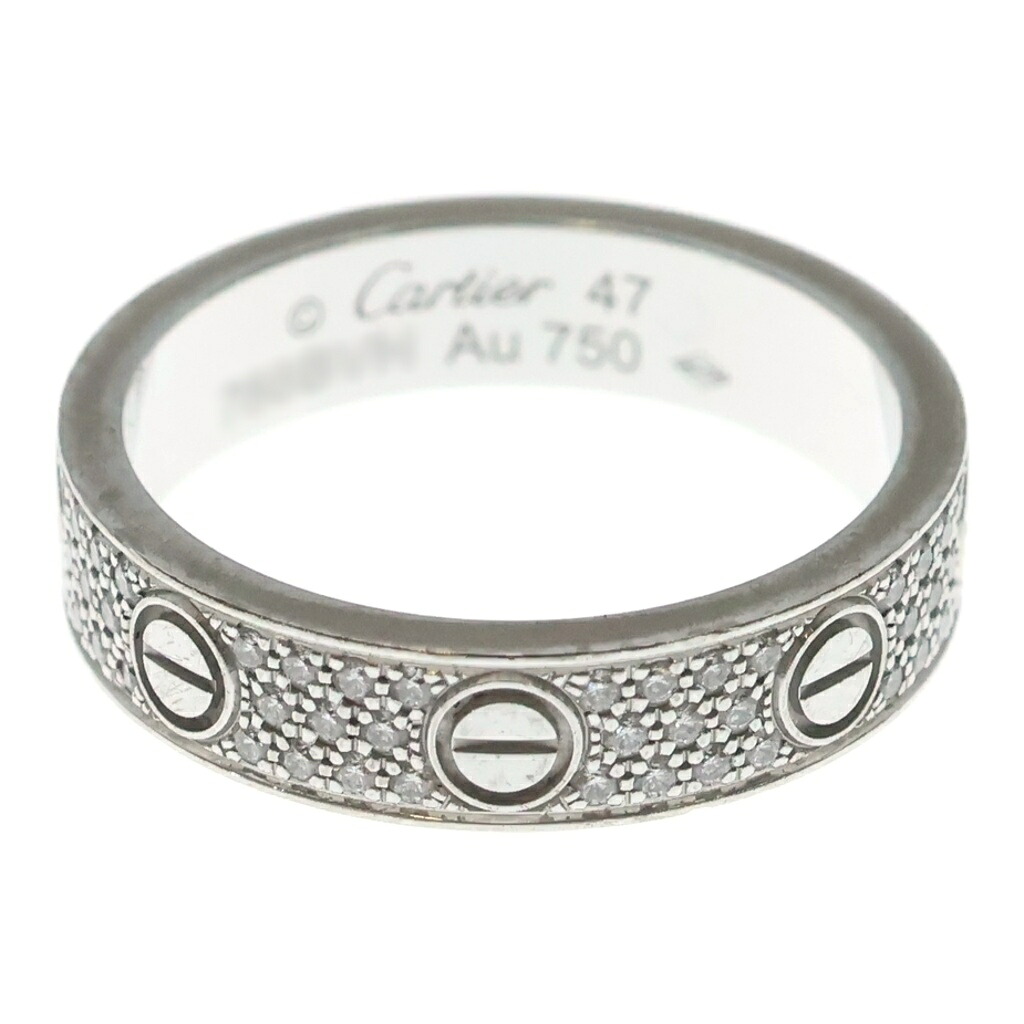 Cartier(カルティエ) サイズ:47 ラブリング フルダイヤ Au750 K18WG リング 指輪 ホワイトゴールド【中古】【程度B】【カラーゴールド】【取扱店舗BRING有楽町マルイ店】|ブランド買取・販売 BRING