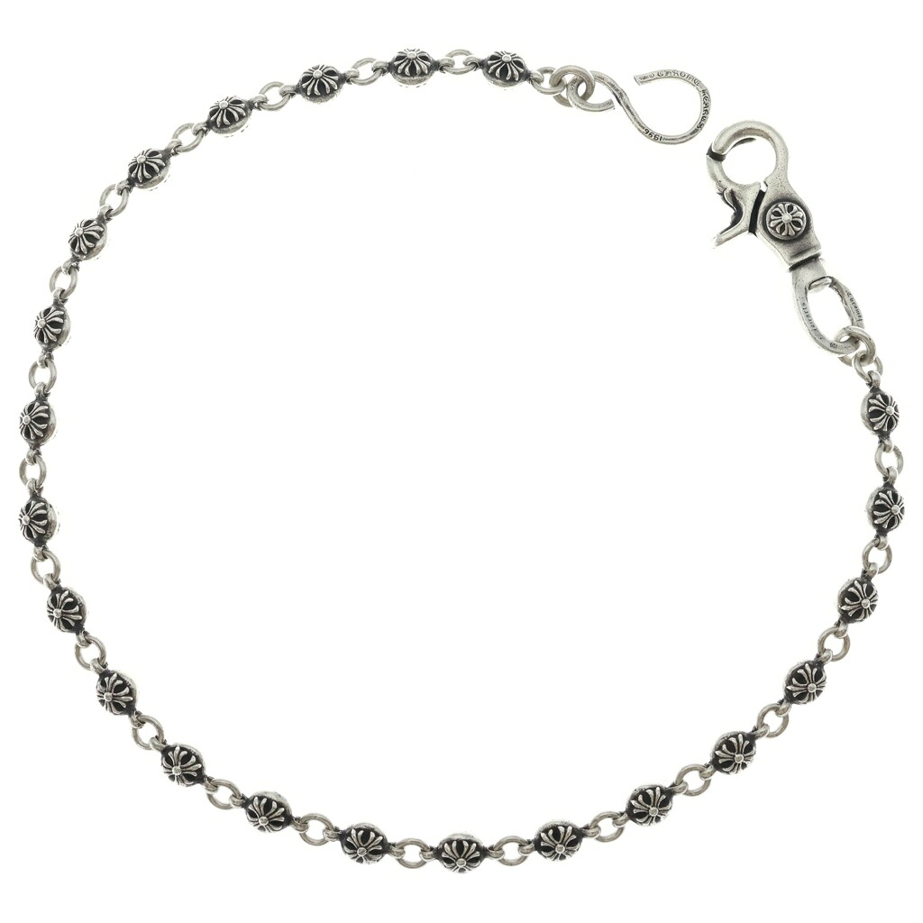 CHROME HEARTS(クロムハーツ) サイズ:ロング 2BALL LONG-S/1クリップロング#2クロスボール ウォレットチェーン シルバー BCA386【中古】【程度B】【カラーシルバー】【取扱店舗BRING梅田茶屋町店】｜ブランド買取・販売　BRING