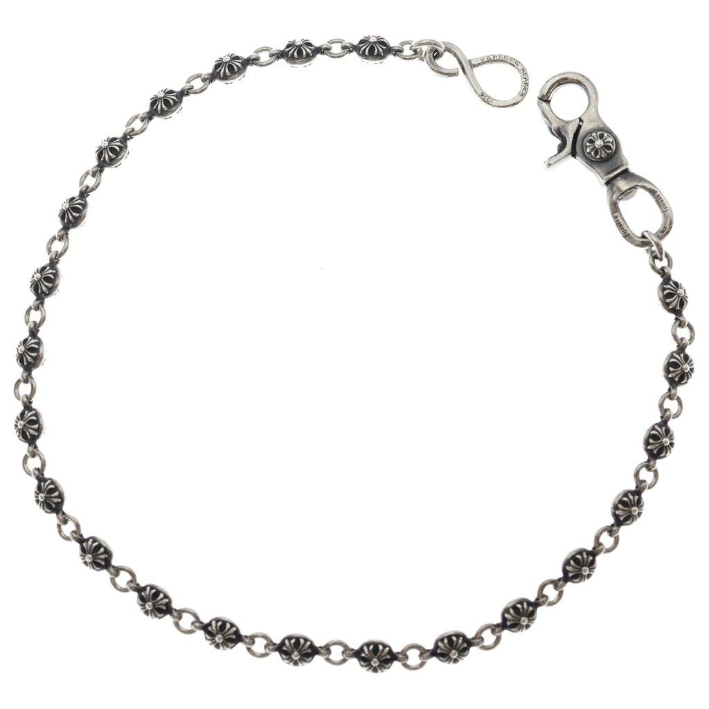 CHROME HEARTS(クロムハーツ) サイズ:Long 2BALL LONG-S/1クリップロング#2クロスボール ウォレットチェーン シルバー BCA386【中古】【程度B】【カラーシルバー】【取扱店舗OneStyle新宿店】｜ブランド買取・販売　BRING 594,000円