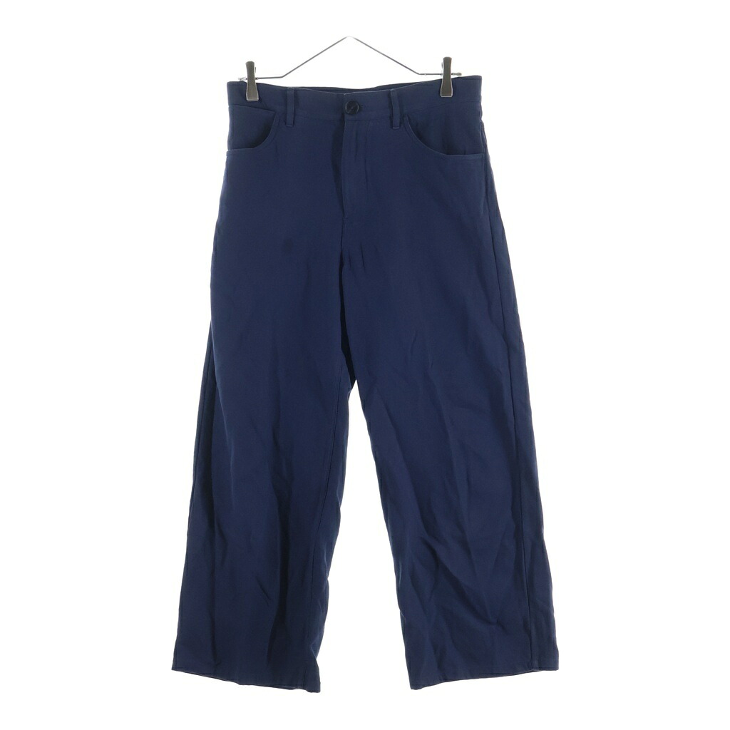 JIL SANDER(ジルサンダー) サイズ:34 センタープレス ストレート スラックスパンツ JSPQ301005 WQ251500 ネイビー【中古】【程度B】【カラーネイビー】【取扱店舗BRING横浜ビブレ店】｜ブランド買取・販売　BRING
