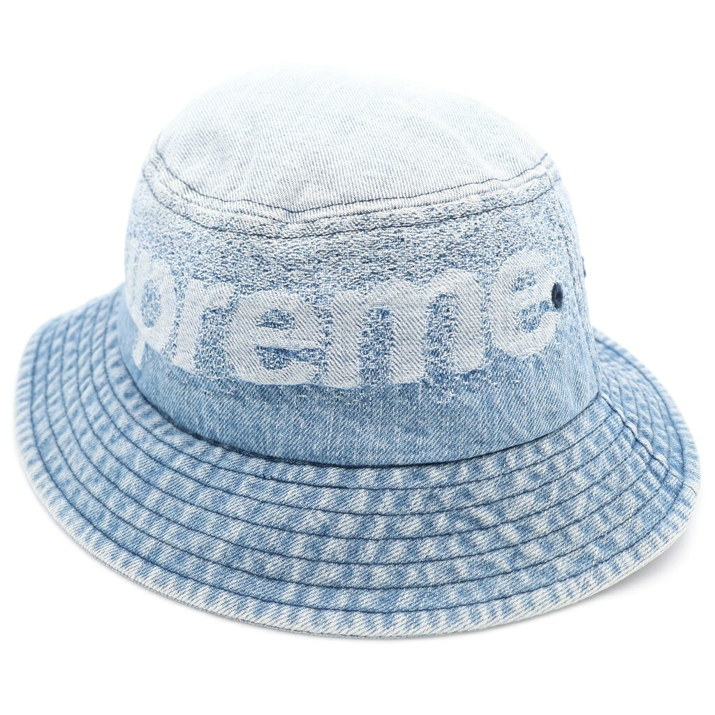 SUPREME(シュプリーム) 22SS Fade Jacquard Denim Crushe フェードジャガード デニムバケットハット 帽子 インディゴ【中古】【程度B】【カラーブルー】【取扱店舗BRING横浜ビブレ店】｜ブランド買取・販売　BRING