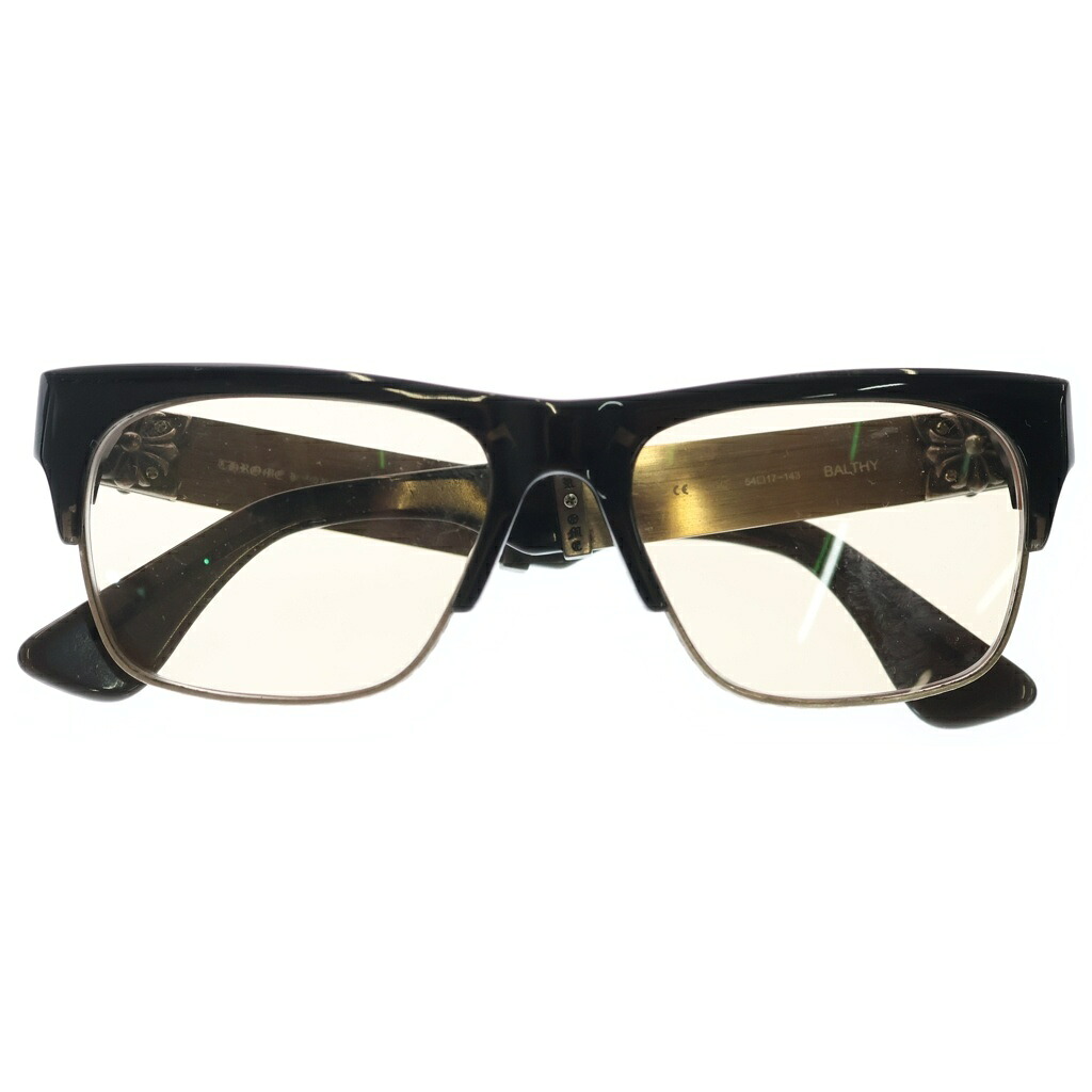 CHROME HEARTS(クロムハーツ) サイズ:54□17-143 BALTHY CHプラステンプル サングラス シルバー/ブラック【中古】【程度B】【カラーシルバー】【取扱店舗OneStyle名古屋パルコ店】｜ブランド買取・販売　BRING