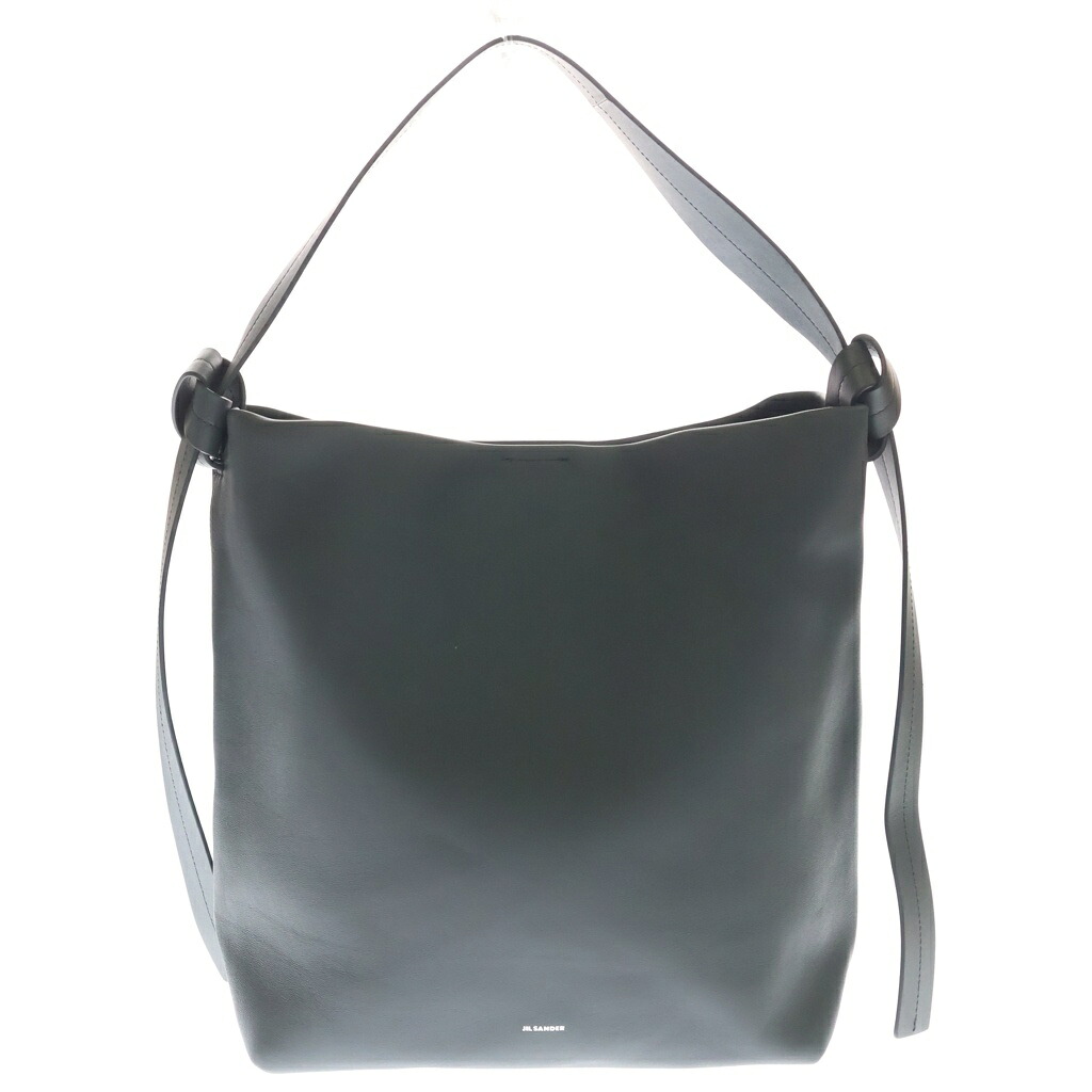 JIL SANDER(ジルサンダー) サイズ:ミディアム KNOT SHOPPER HOBO ノットレザー ミディアム バッグ レディース グレー【中古】【程度A】【カラーグレー】【取扱店舗新宿】|ブランド買取・販売 BRING