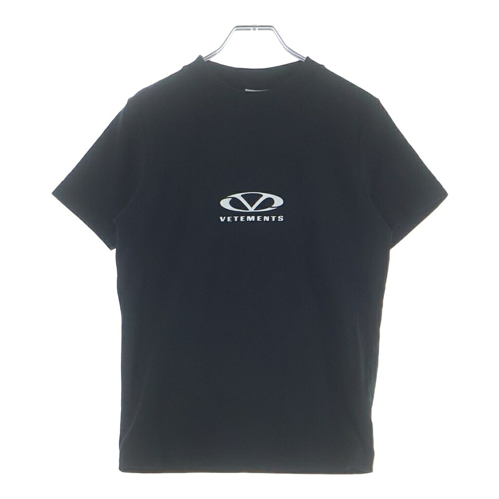 VETEMENTS(ヴェトモン) サイズ:S 25SS OVAL LOGO S/S TEE オーバルロゴプリント クルーネック半袖カットソーTシャツ ブラック【中古】【程度B】【カラーブラック】【取扱店舗BRING新宿店】｜ブランド買取・販売　BRING 16,323円