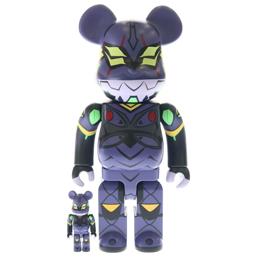 MEDICOM TOY(メディコムトイ) サイズ:100% & 400% BE@RBRICK &times; エヴァンゲリオン第13号機(新塗装版) 100% & 400% ベアブリック フィギュア 人形 パープル【中古】【程度B】【カラーパープル】【取扱店舗BRING WASTE_NOT】｜ブランド買取・販売　BRING 13,118円