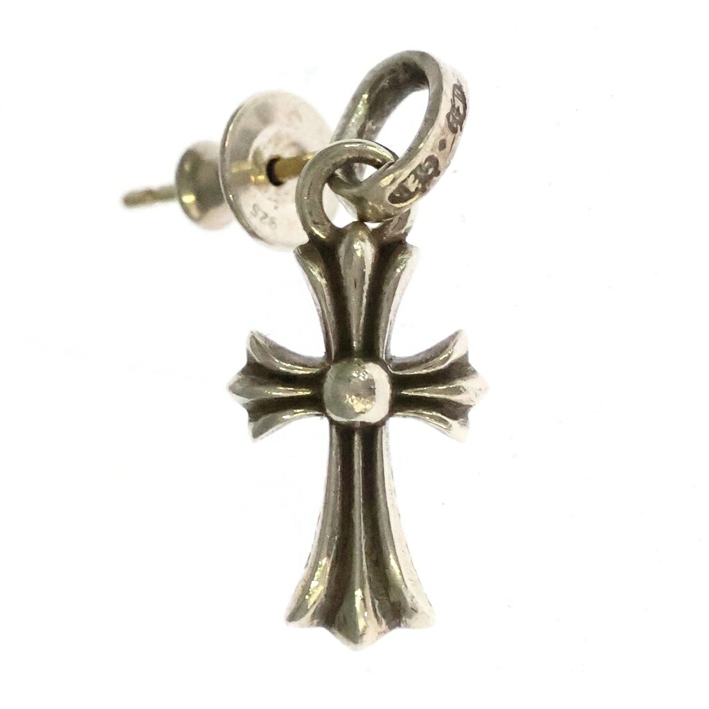 CHROME HEARTS(クロムハーツ) BBY F PPRCHN ベイビーファットクロス ドロップピアス シルバー BCA090【中古】【程度B】【カラーシルバー】【取扱店舗BRING仙台店】|ブランド買取・販売 BRING