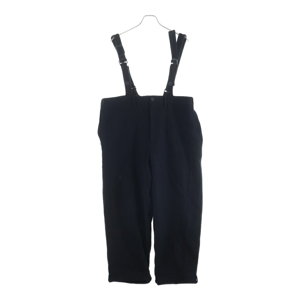 Yohji Yamamoto POUR HOMME(ヨウジヤマモト プールオム) サイズ:2 21AW Suspender Pants ウールフラノ サスペンダーパンツ HX-P62-122 HX-P62-122【中古】【程度A】【カラーブラック】【取扱店舗BRING渋谷ANNEX店】|ブランド買取・販売 BRING