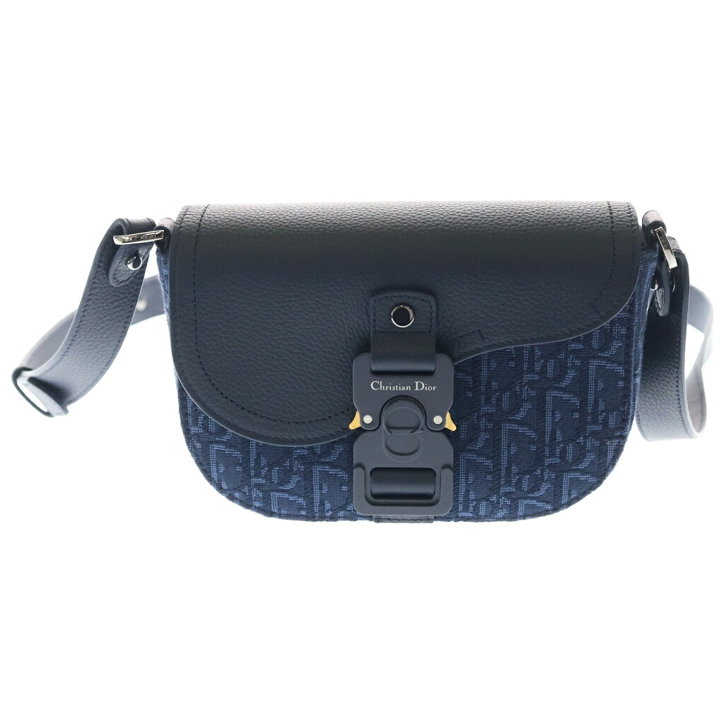 DIOR(ディオール) サイズ:ミニ オブリーク ジャガード サドル ミニ ショルダーバッグ ネイビー 2ADCA435DJD 2ADCA435DJD【新古品/中古】【程度S】【カラーネイビー】【取扱店舗BRING渋谷店】｜ブランド買取・販売　BRING