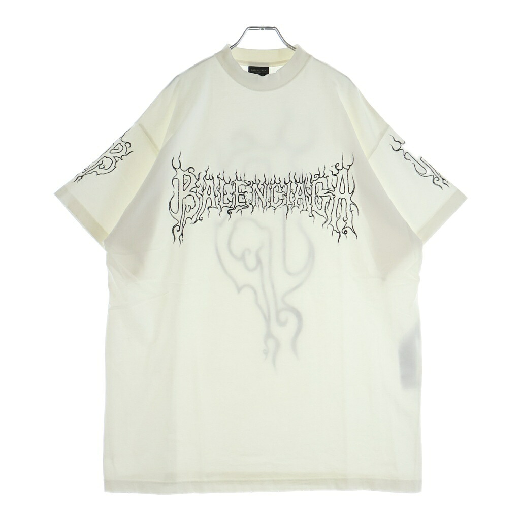 BALENCIAGA(バレンシアガ) サイズ:2 DARKWAVE TEE ダークウェーブ 半袖カットソー Tシャツ 739028 TPVN5 ホワイト【中古】【程度A】【カラーホワイト】【取扱店舗BRING渋谷ANNEX店】｜ブランド買取・販売　BRING