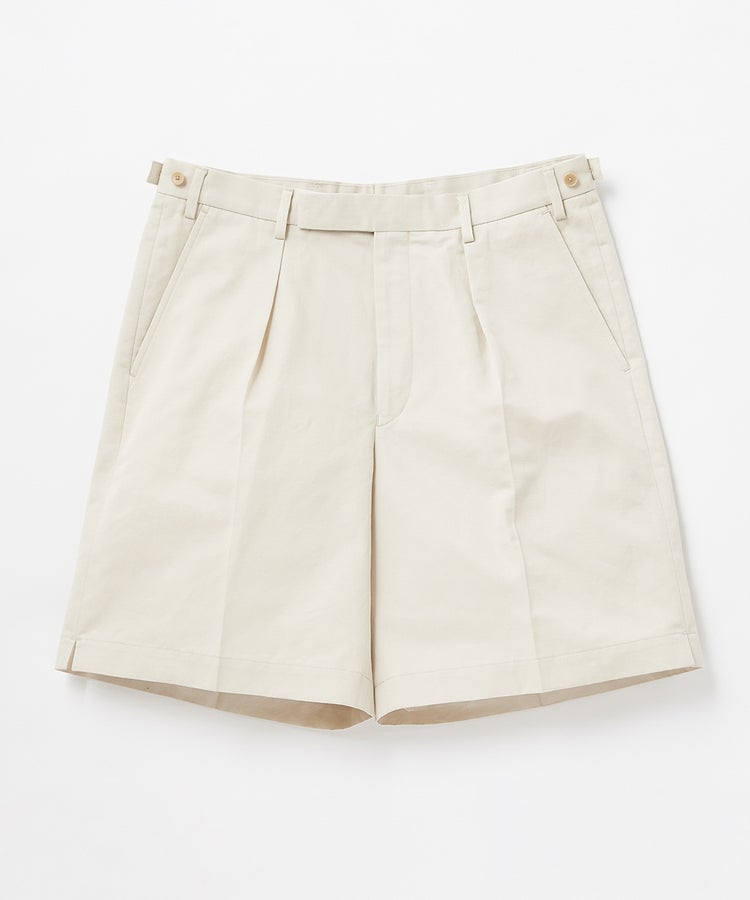 BRITISH MADE ブリティッシュメイド トレーニングショーツ/クライド(MEN) 全2色 ショートパンツ インタック サイドスリット入り リネン コットン カジュアル 英国 イギリス｜BRITISH MADE　店