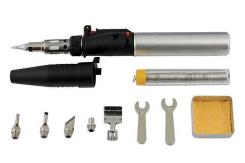 【送料無料】LASER-3753 多目的 ガスはんだごて セット｜British pro car tools