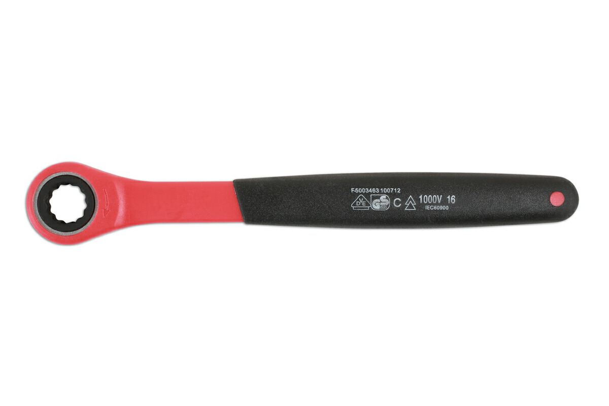 【送料無料】LASER-6881ラチェットリングスパナVDE 11mm 絶縁工具